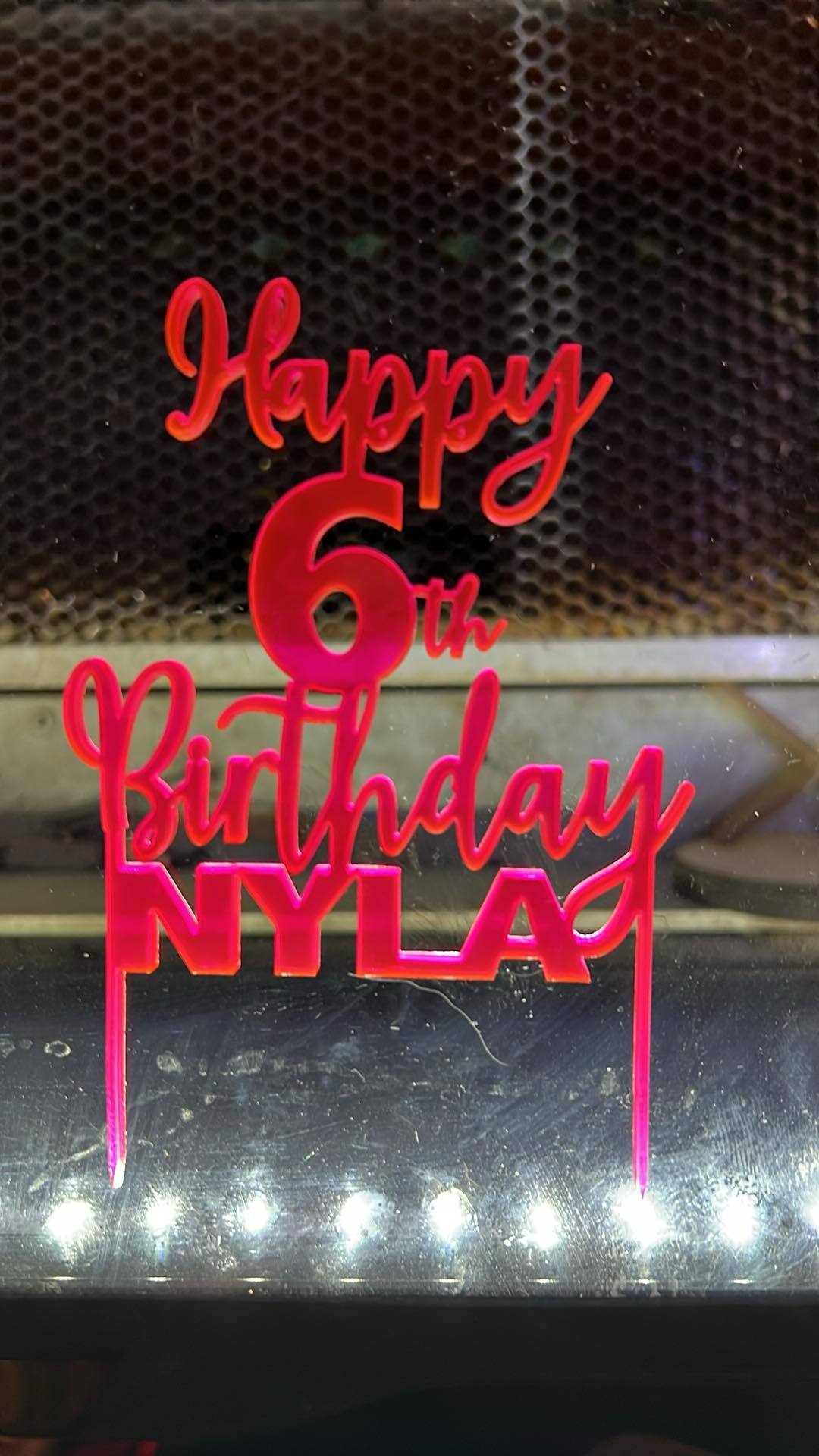 Custom cake topper